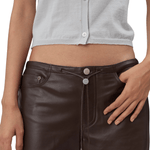 Still Here Cool in Brown Leather - Vermillion