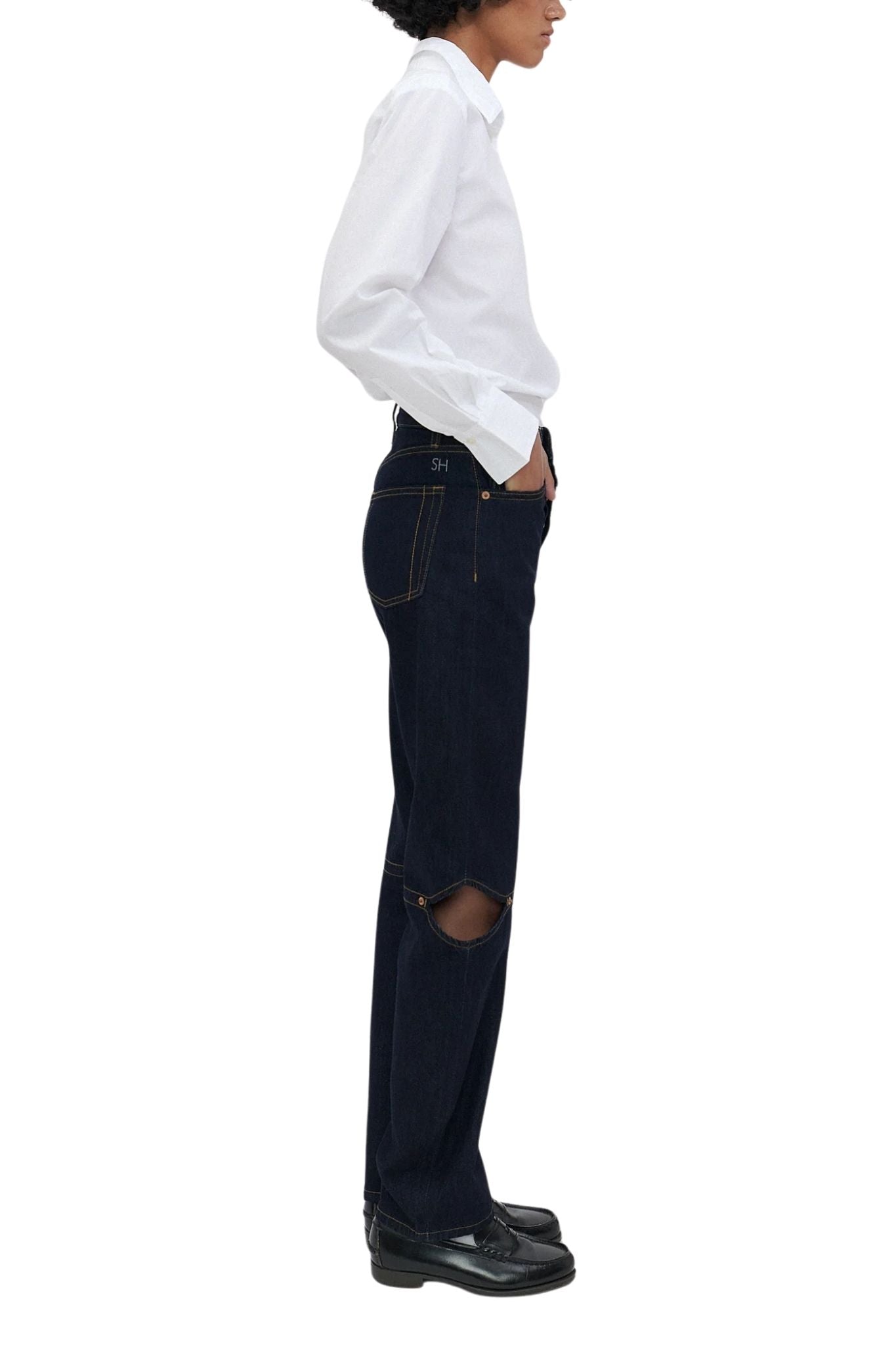 Still Here Cowgirl in Indigo Indigo - Vermillion