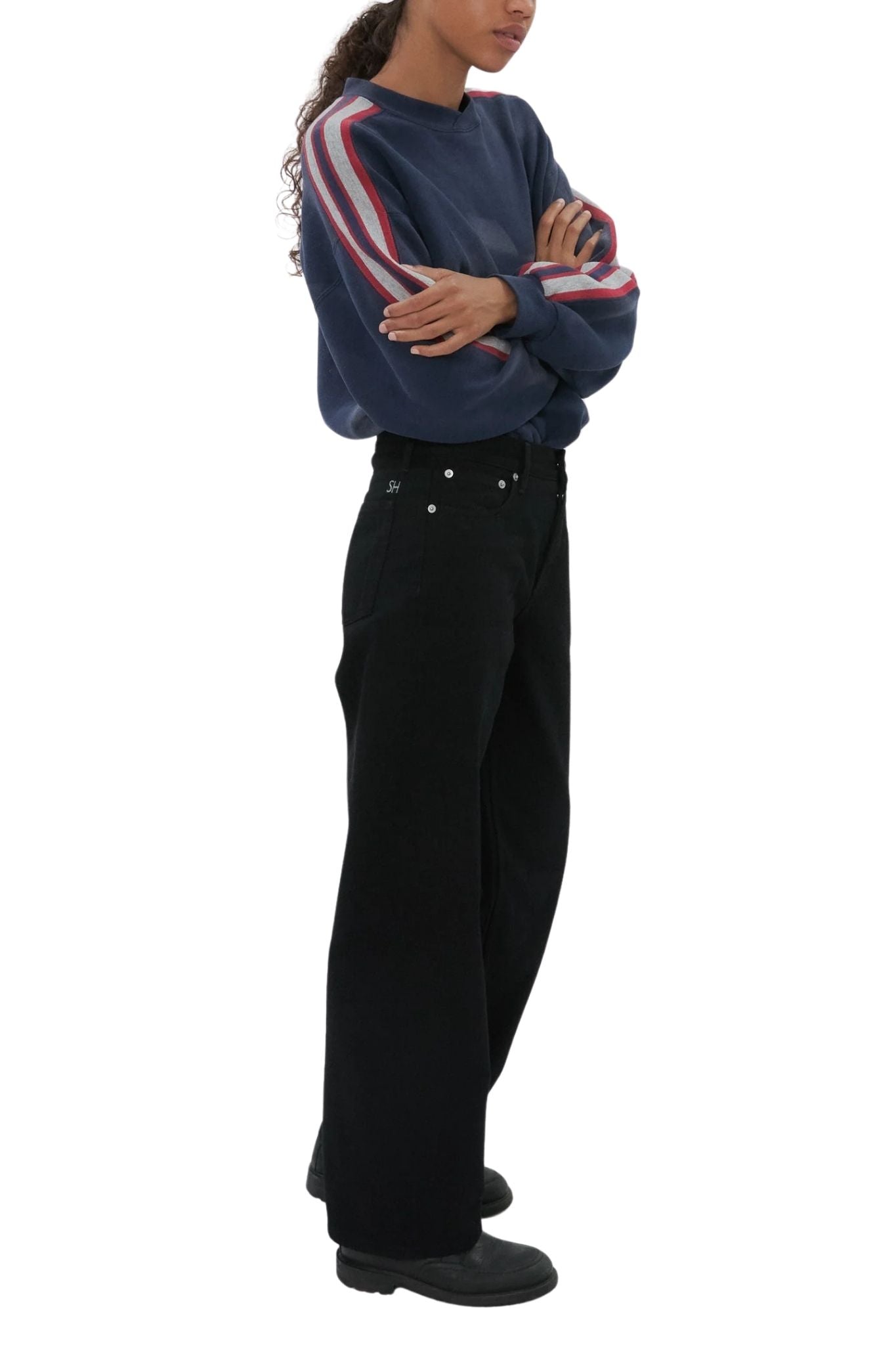 Still Here Everyday in Black Black - Vermillion