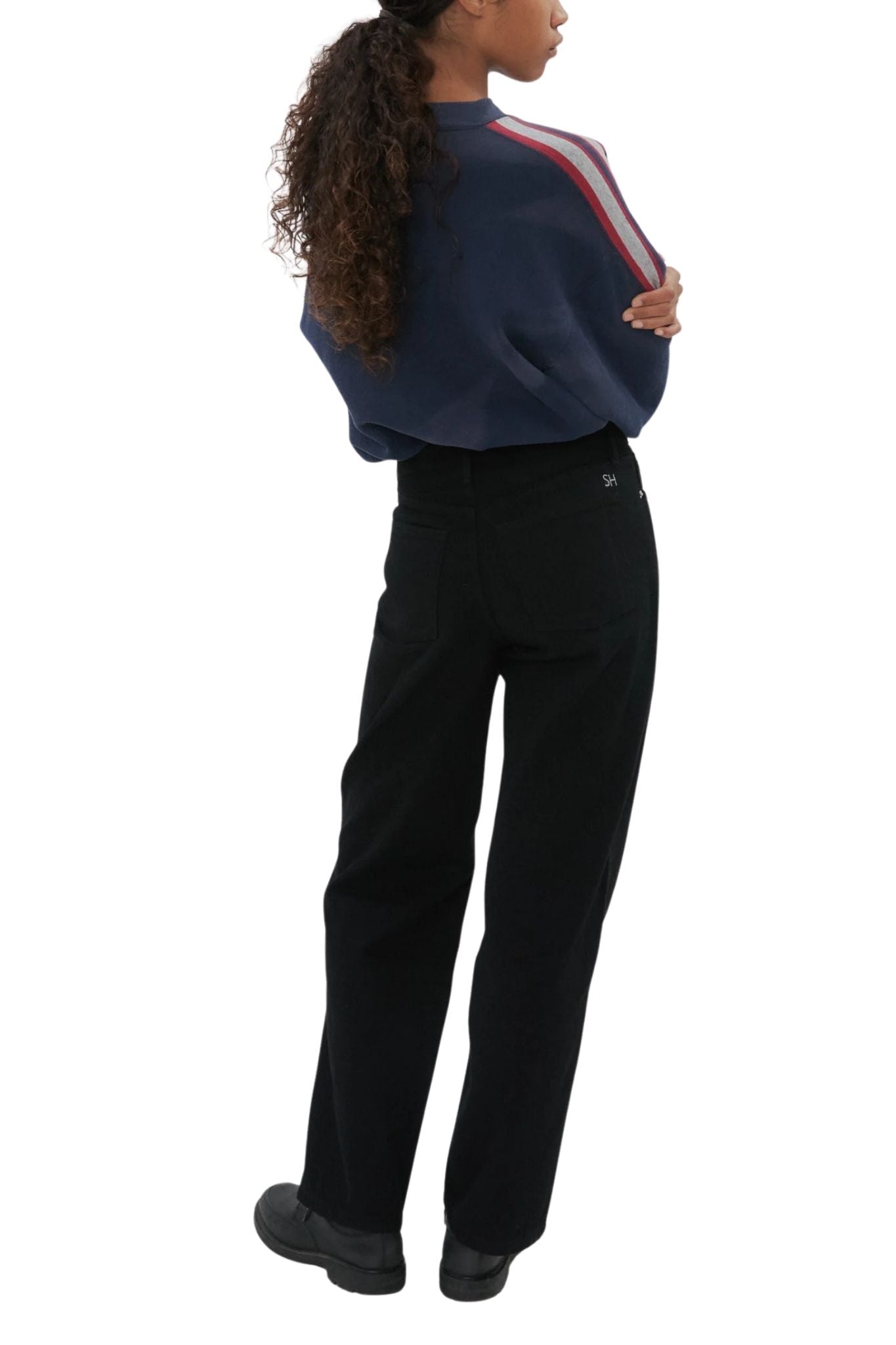 Still Here Everyday in Black Black - Vermillion