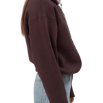Still Here Rec Pullover in Chocolate Brown - Vermillion