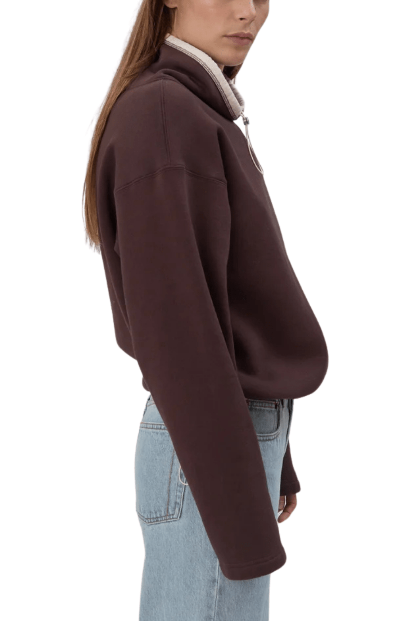 Still Here Rec Pullover in Chocolate Brown - Vermillion