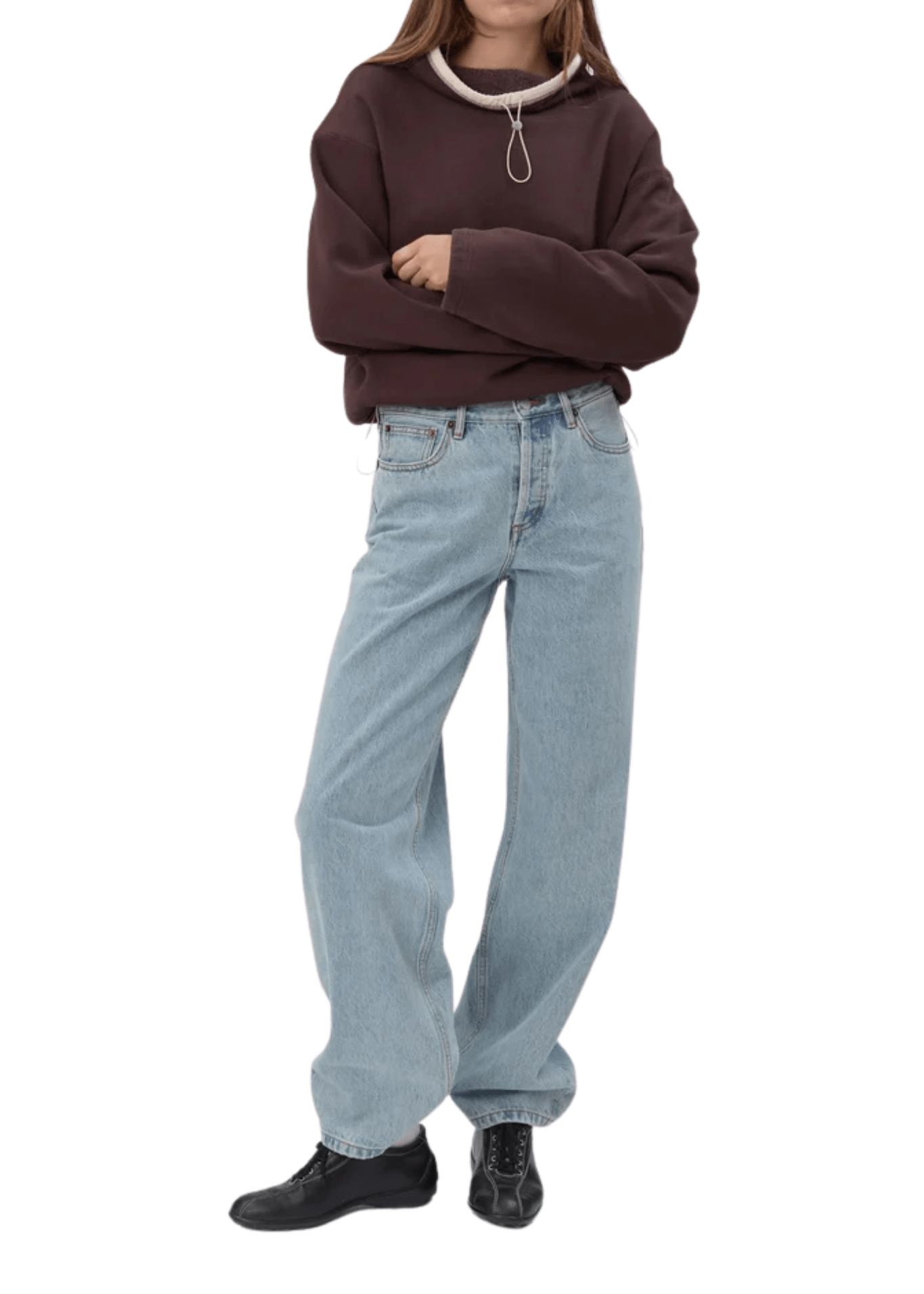 Still Here Rec Pullover in Chocolate Brown - Vermillion
