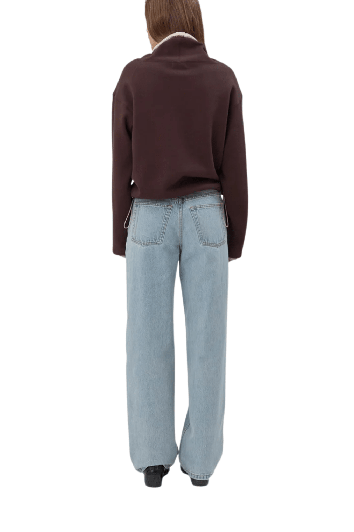 Still Here Rec Pullover in Chocolate Brown - Vermillion