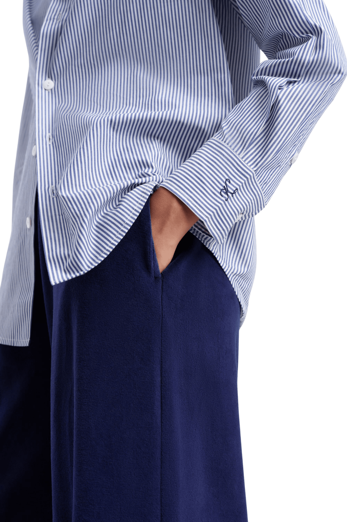 Suzie Kondi Ari Shirt in Cotton Poplin - Vermillion