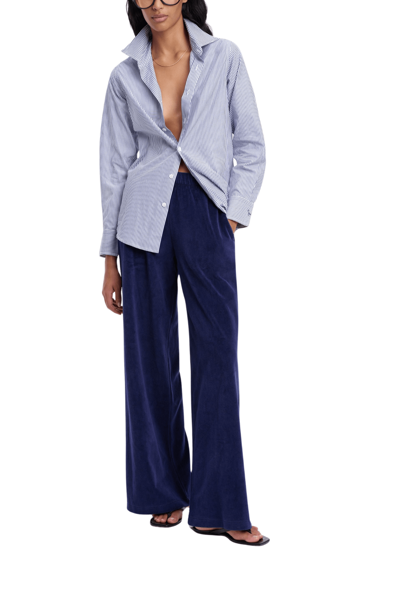 Suzie Kondi Ari Shirt in Cotton Poplin - Vermillion