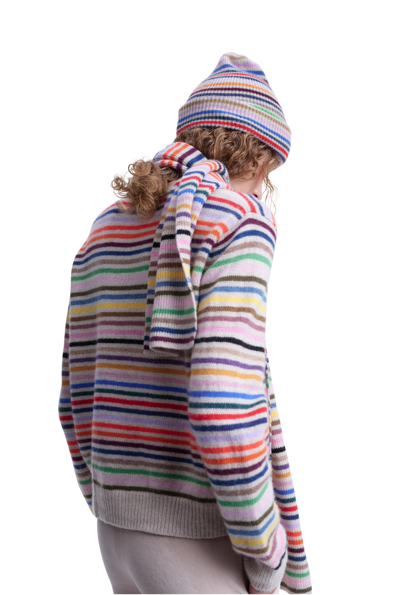 Suzie Kondi Bebe Beanie in Cashmere - Vermillion