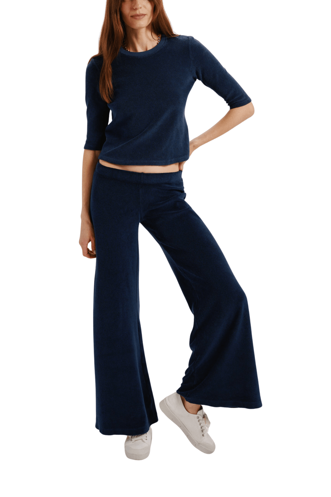 Suzie Kondi Corfu Elbow Sleeve Crew - Vermillion