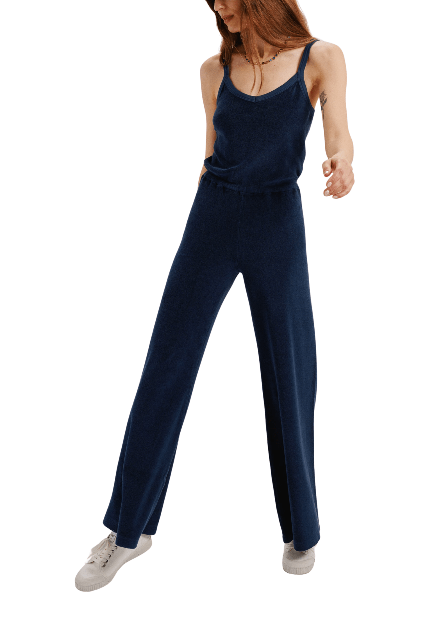 Suzie Kondi Elma Tank Flare Leg Jumpsuit - Vermillion