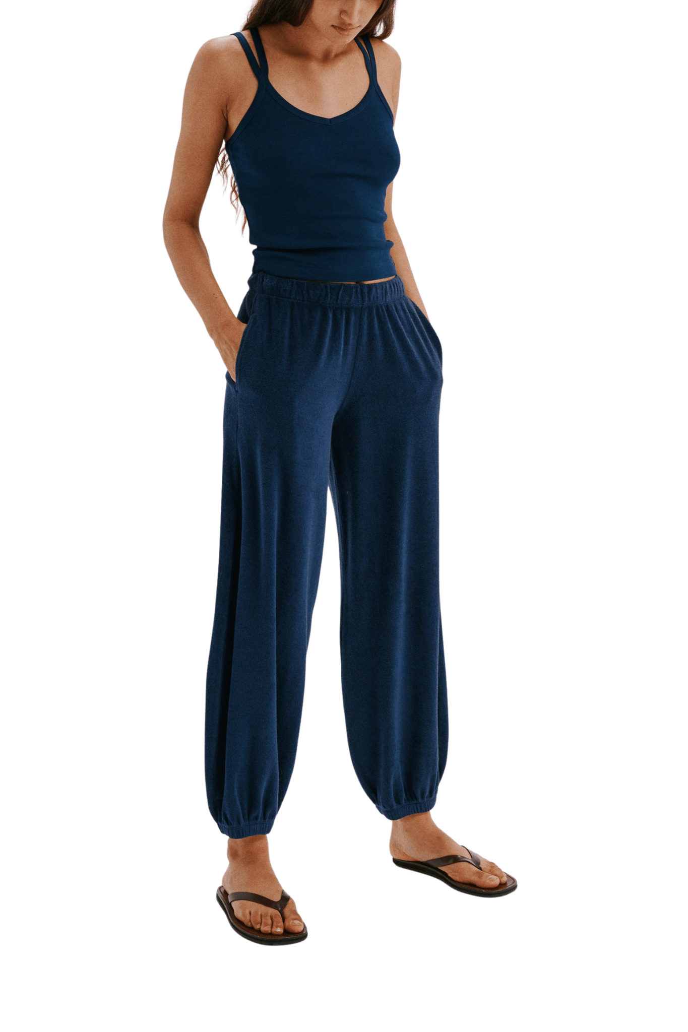 Suzie Kondi Elma Tank Flare Leg Jumpsuit - Vermillion