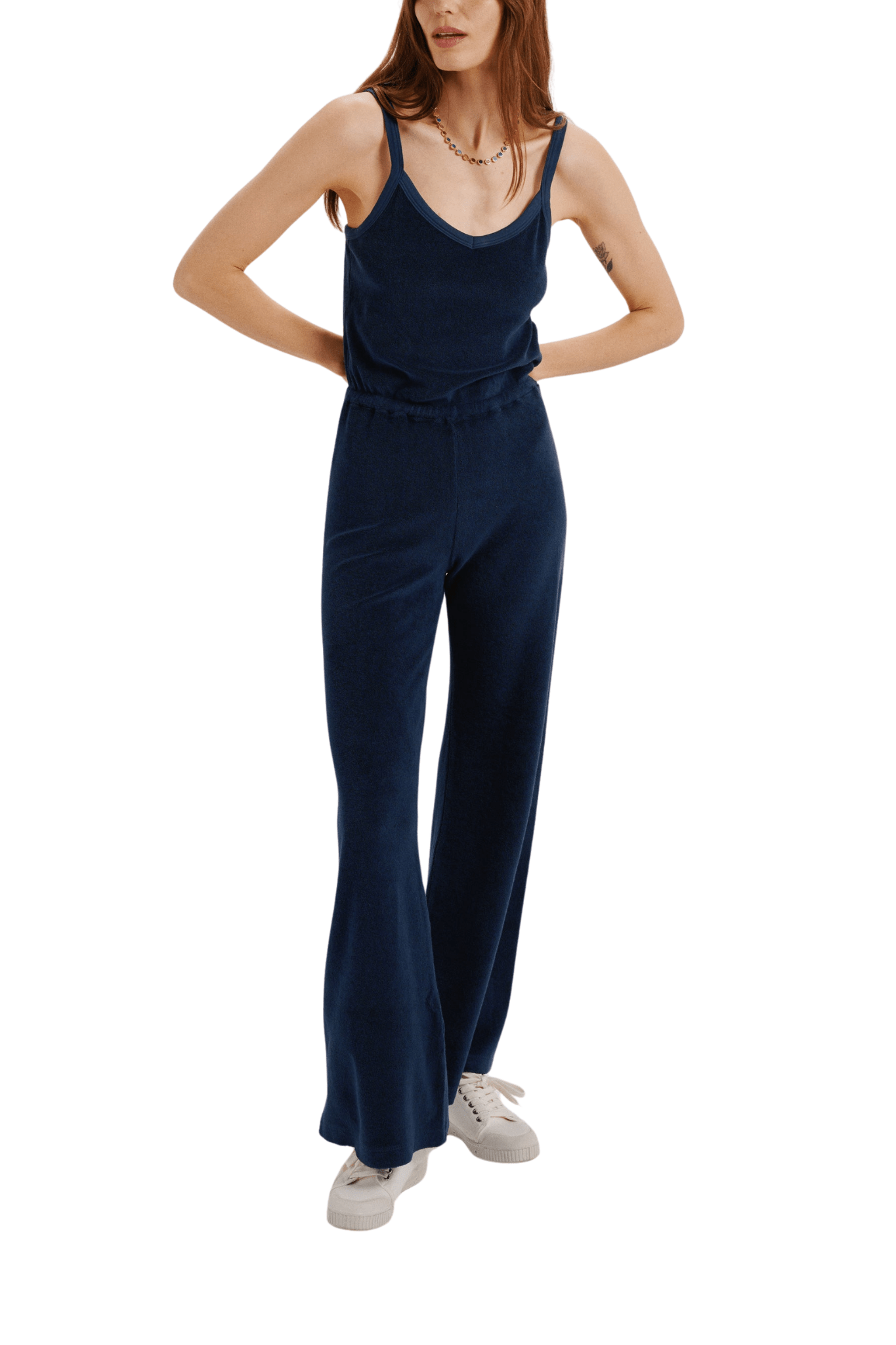 Suzie Kondi Elma Tank Flare Leg Jumpsuit - Vermillion