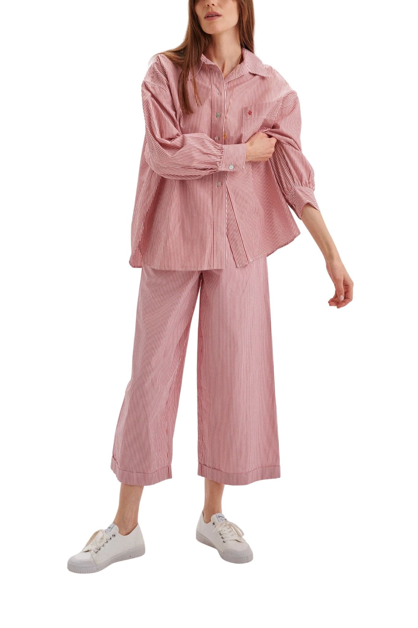 Suzie Kondi Kappa Button - Up Shirt - Vermillion
