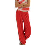 Suzie Kondi Symi Crew Neck Tee - Vermillion