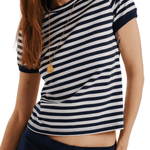 Suzie Kondi Symi Crew Neck Tee - Vermillion