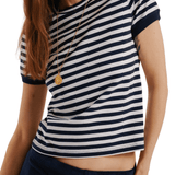 Suzie Kondi Symi Crew Neck Tee - Vermillion