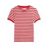 Suzie Kondi Symi Crew Neck Tee - Vermillion