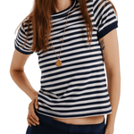 Suzie Kondi Symi Crew Neck Tee - Vermillion