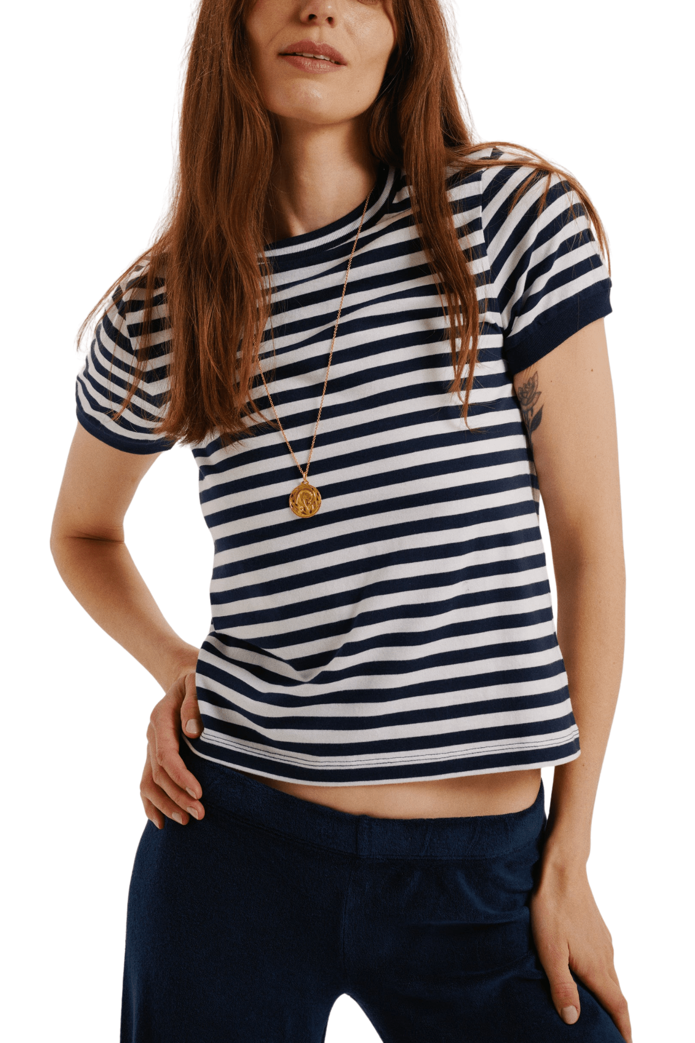 Suzie Kondi Symi Crew Neck Tee - Vermillion