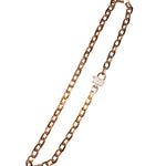 The Woods 17" Brass Link Chain with Lock Clasp - Vermillion