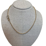 The Woods 17" Brass Skinny Chain - Vermillion