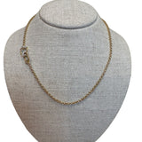 The Woods 17" Brass Skinny Chain - Vermillion