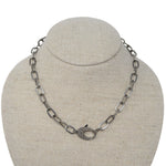 The Woods 17” Chain with Pave Diamond Clasp - Vermillion