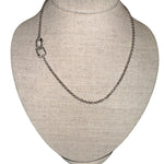 The Woods 17" Silver Skinny Chain - Vermillion