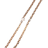 The Woods 22" Brass Link Chain with Lock Clasp - Vermillion