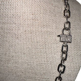 The Woods 22" Silver Link Chain with Lock Clasp - Vermillion