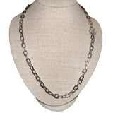 The Woods 22" Silver Link Chain with Lock Clasp - Vermillion