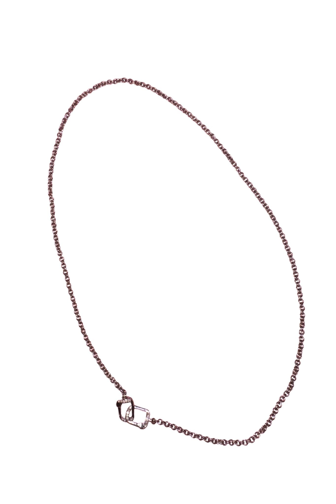 The Woods 22" Silver Skinny Chain - Vermillion