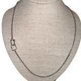 The Woods 22" Silver Skinny Chain - Vermillion