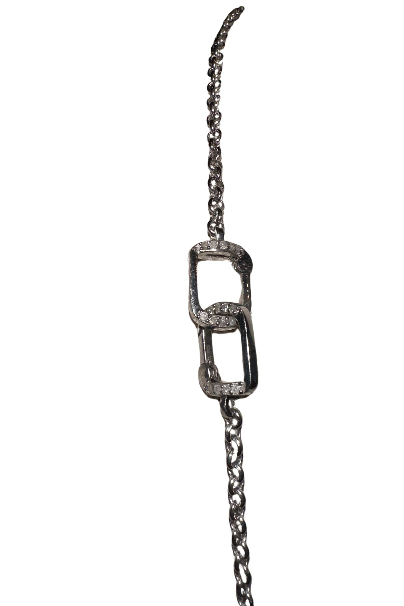 The Woods 22" Silver Skinny Chain - Vermillion