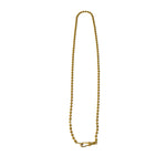 The Woods 24” Ball Chain with Pave Diamond Clip - Vermillion