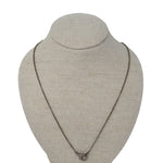 The Woods 24” Skinny Chain with Pave Diamond Clasp - Vermillion