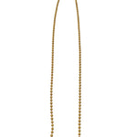 The Woods 32” Ball Chain with Pave Diamond Clip - Vermillion