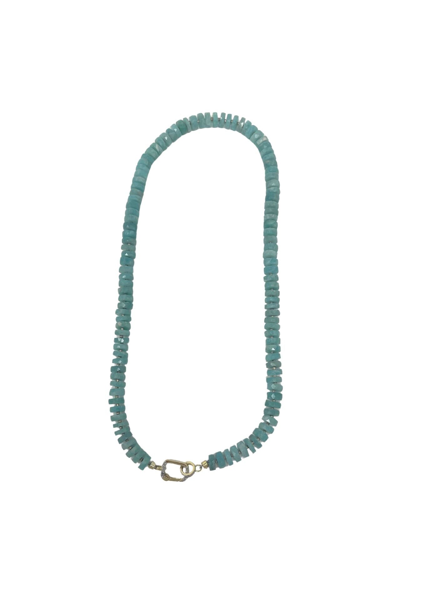 The Woods Amazonite Necklace V1419 - Vermillion