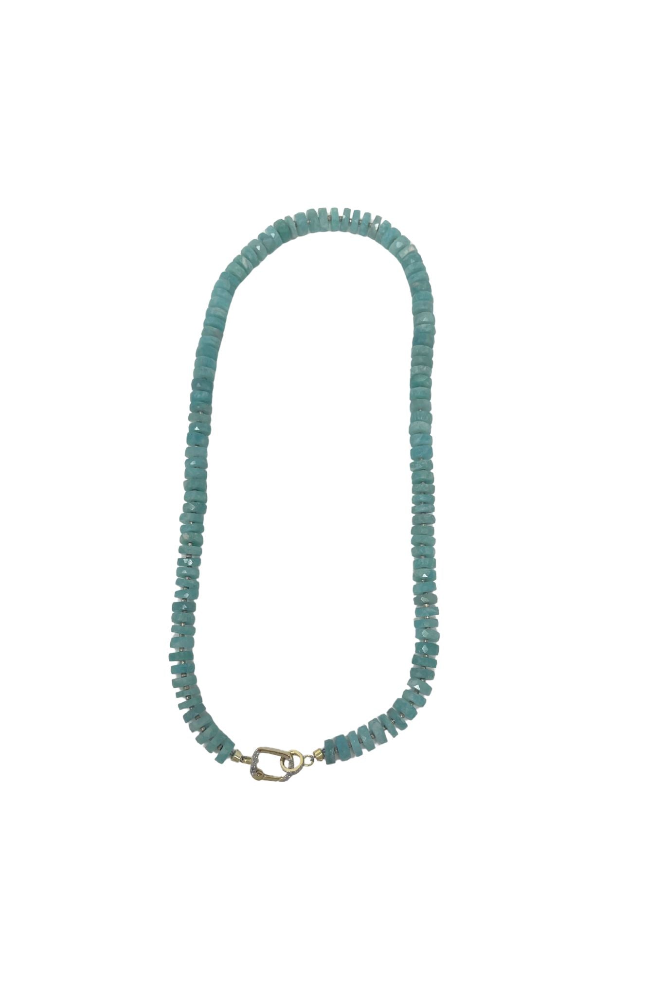 The Woods Amazonite Necklace V1419 - Vermillion