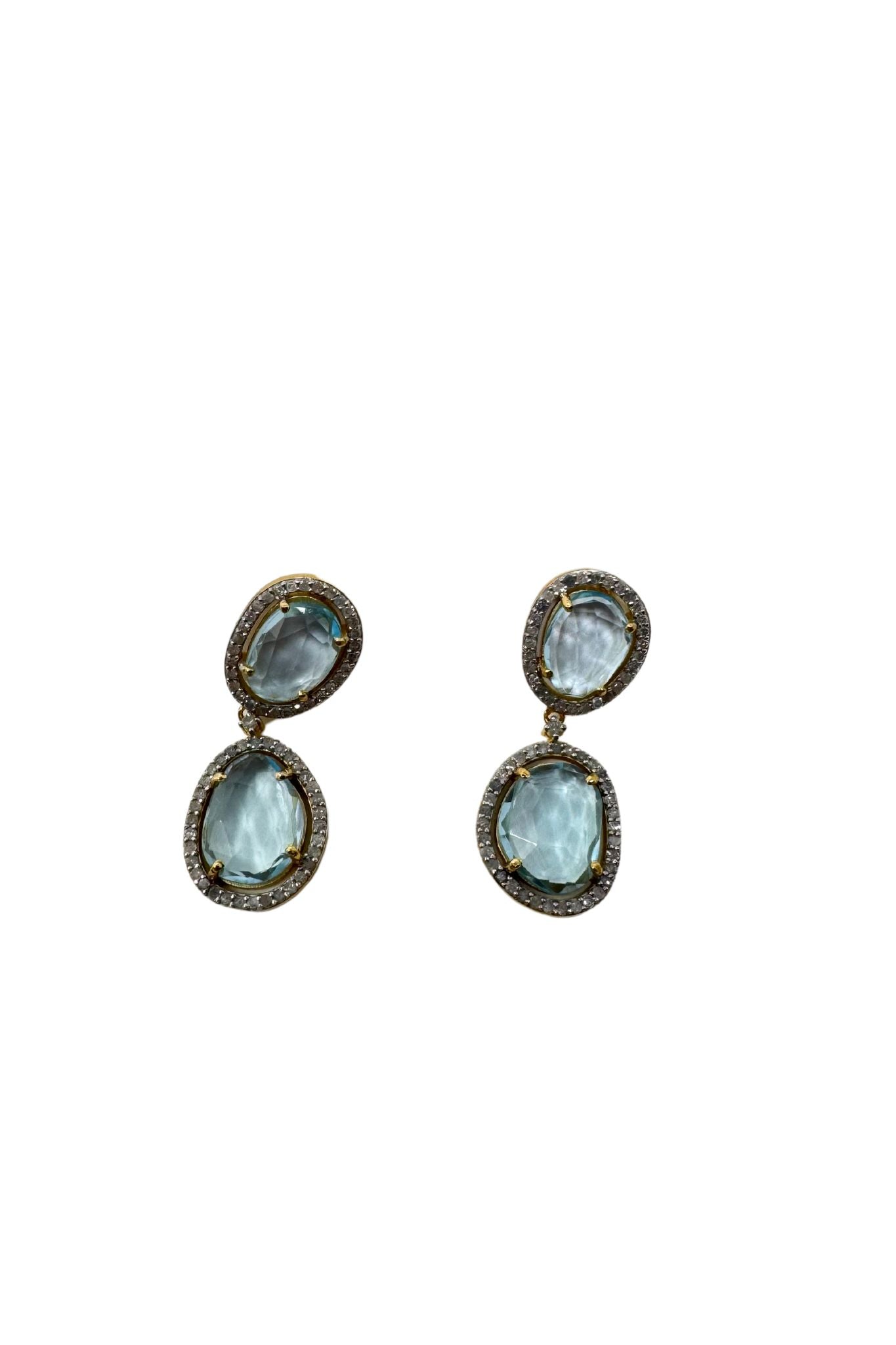 The Woods Blue Topaz Earrings - Vermillion