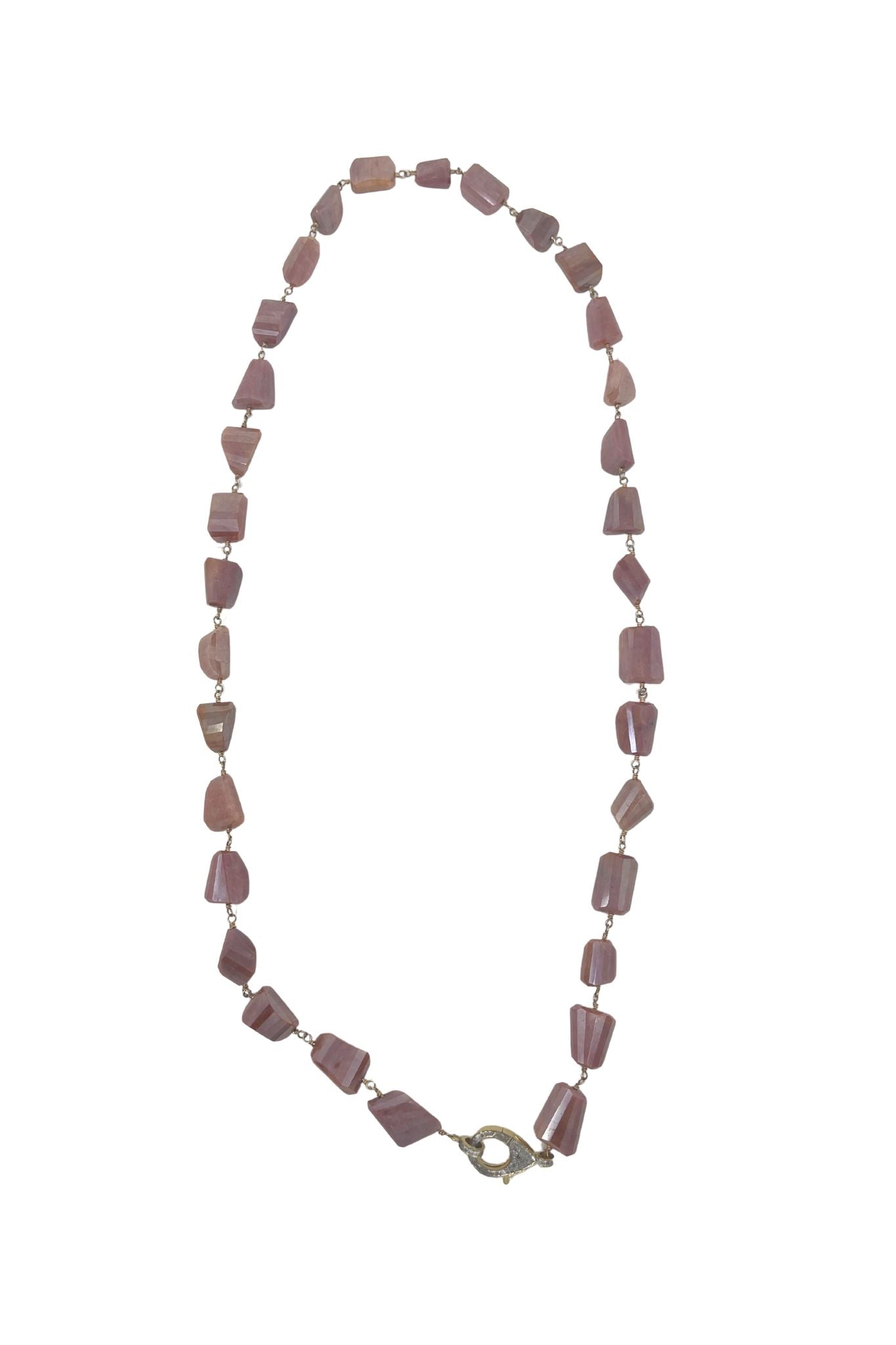 The Woods Brown Silverite Necklace V1414 - Vermillion