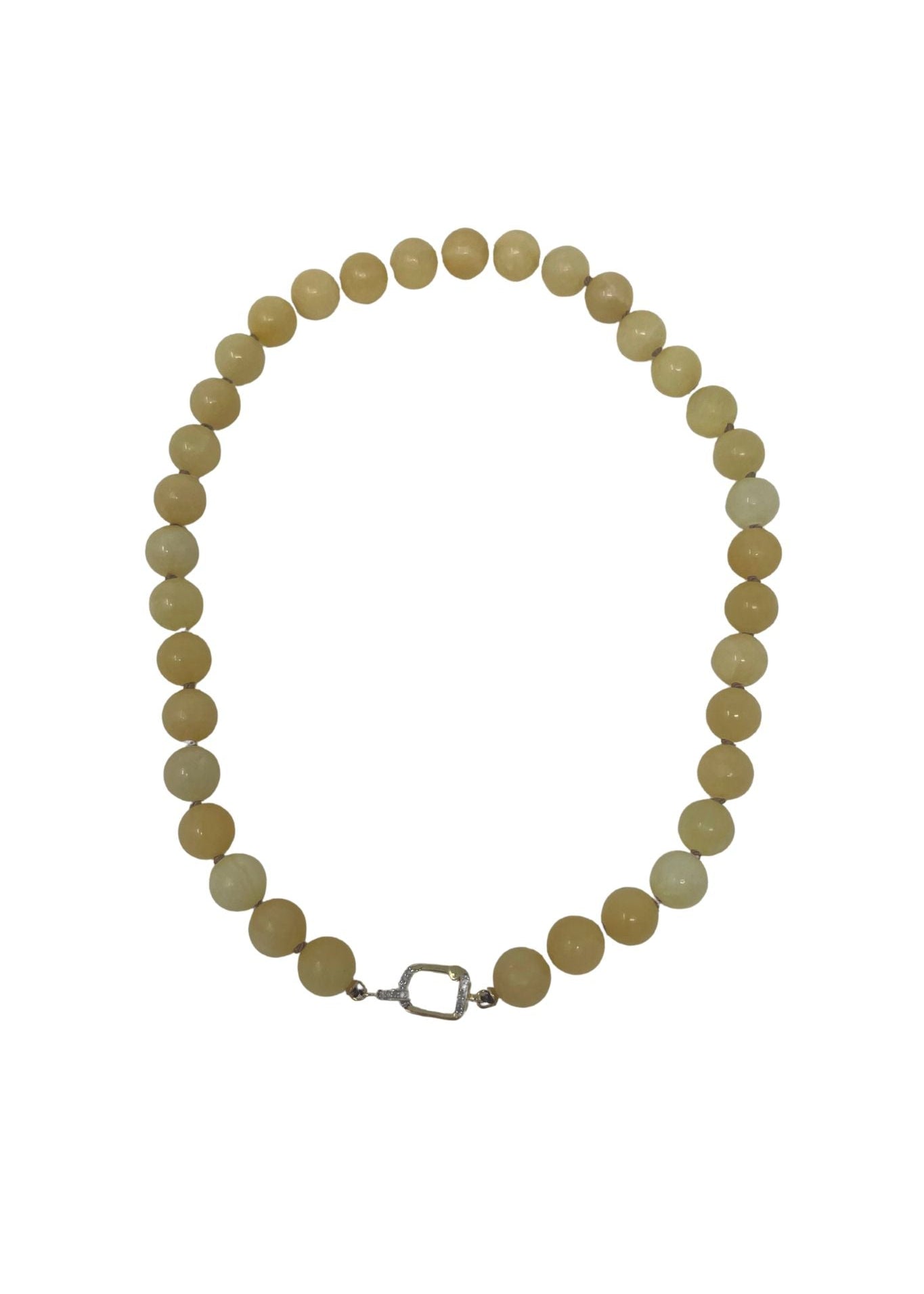 The Woods Butter Jade Necklace V1425 - Vermillion