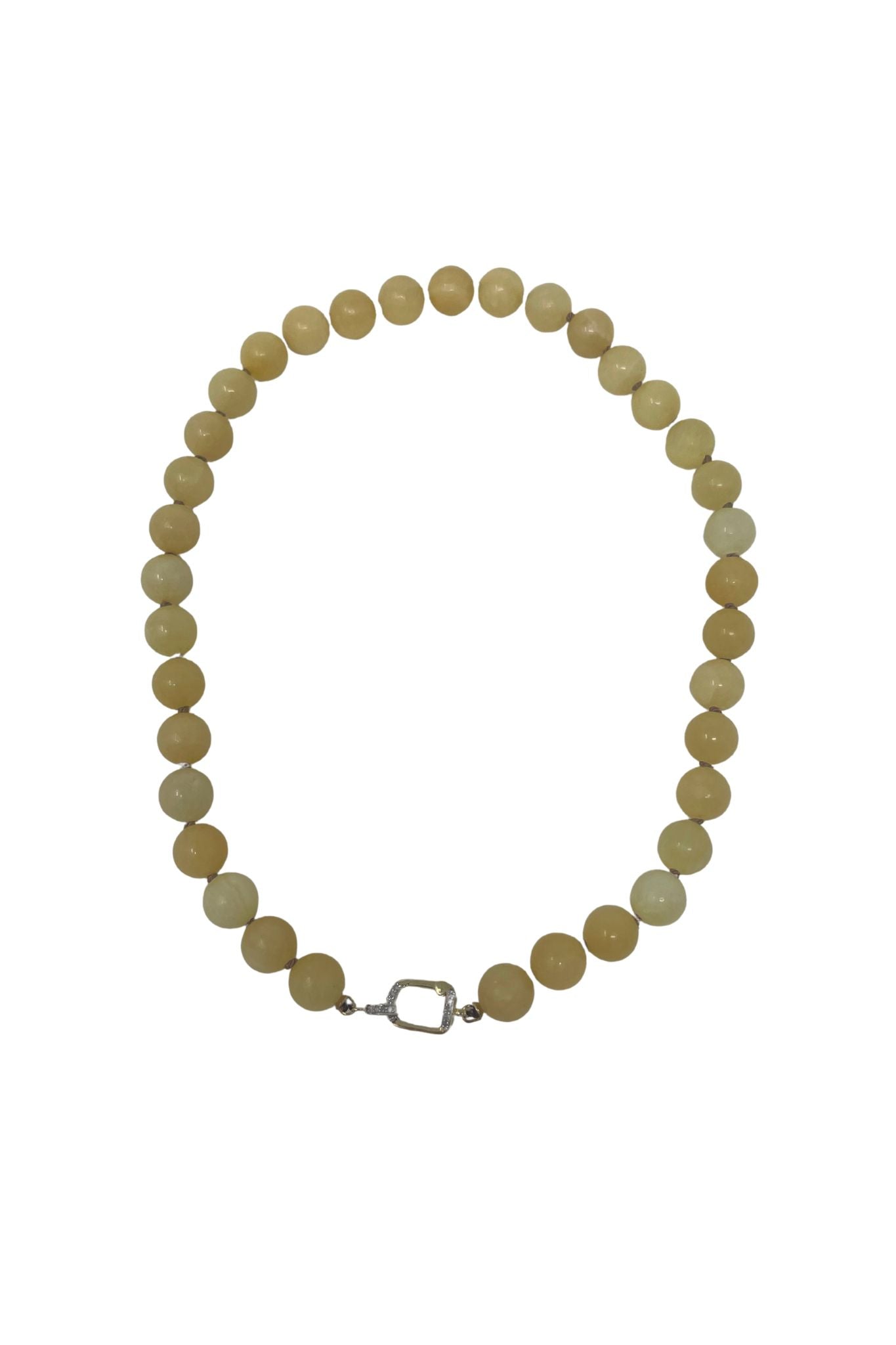 The Woods Butter Jade Necklace V1425 - Vermillion