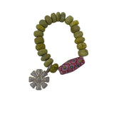 The Woods Chalk Turquoise Bracelet V1429 - Vermillion