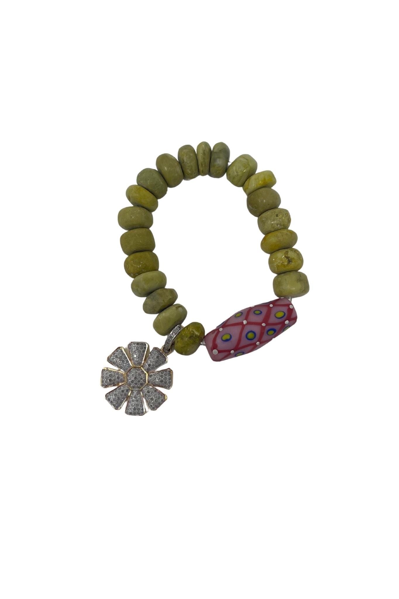 The Woods Chalk Turquoise Bracelet V1429 - Vermillion