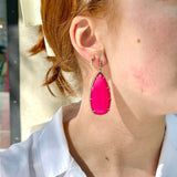 The Woods Chrysoprase Teardrop earrings V1057 - Vermillion