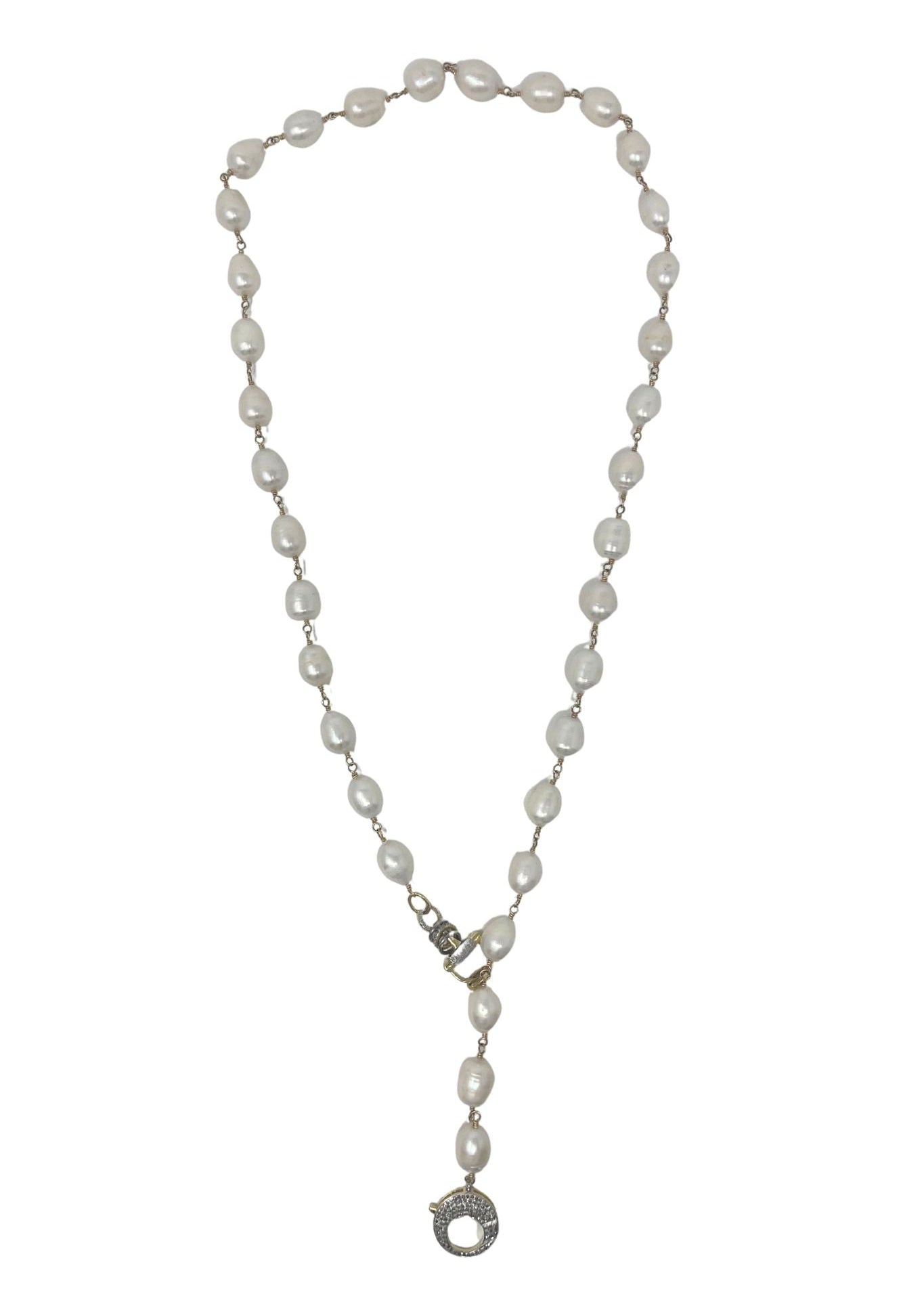 The Woods FW Pearl Necklace V1413 - Vermillion