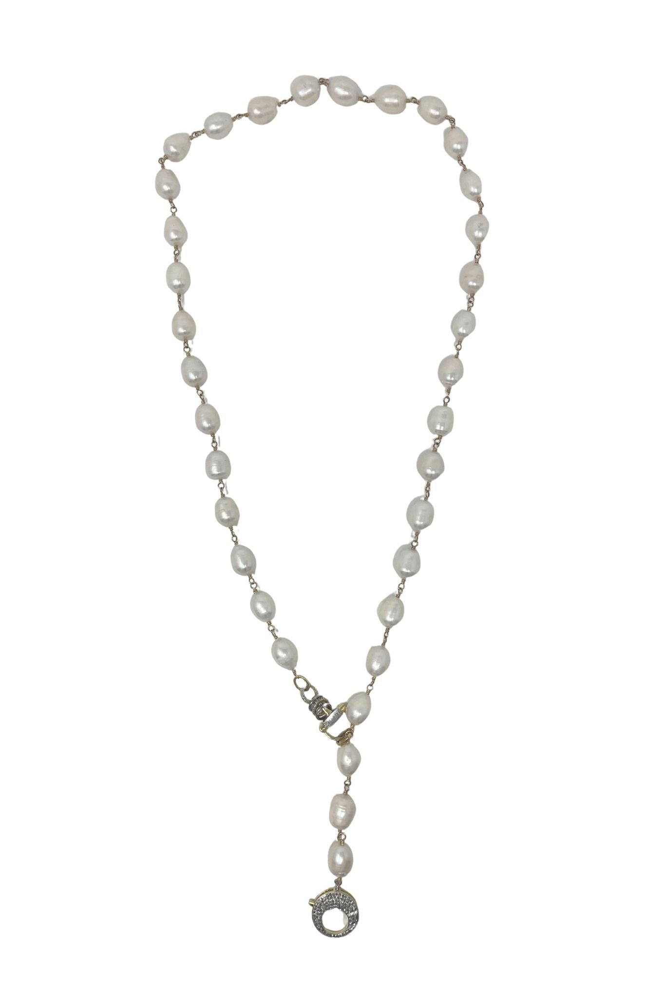 The Woods FW Pearl Necklace V1413 - Vermillion