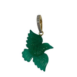 The Woods Green Onyx Bird Pendant (trunk show) - Vermillion