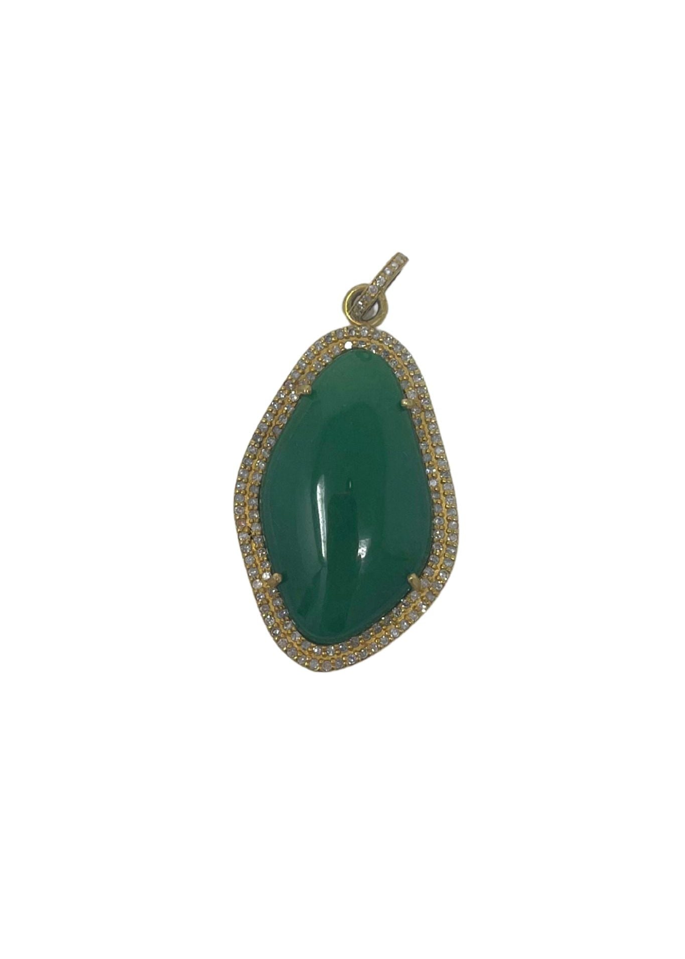 The Woods Green Onyx Pendant V1407 - Vermillion