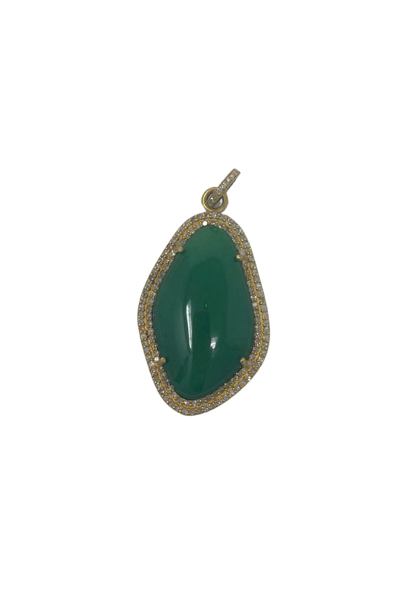 The Woods Green Onyx Pendant V1407 - Vermillion